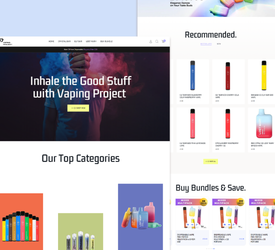 Branding and Website design for The Vaping Project | Website Design by Foxstern Marketing